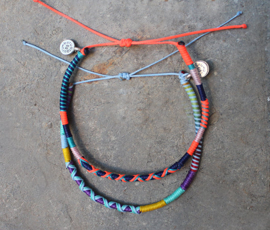 90S Set of 2 Anklets