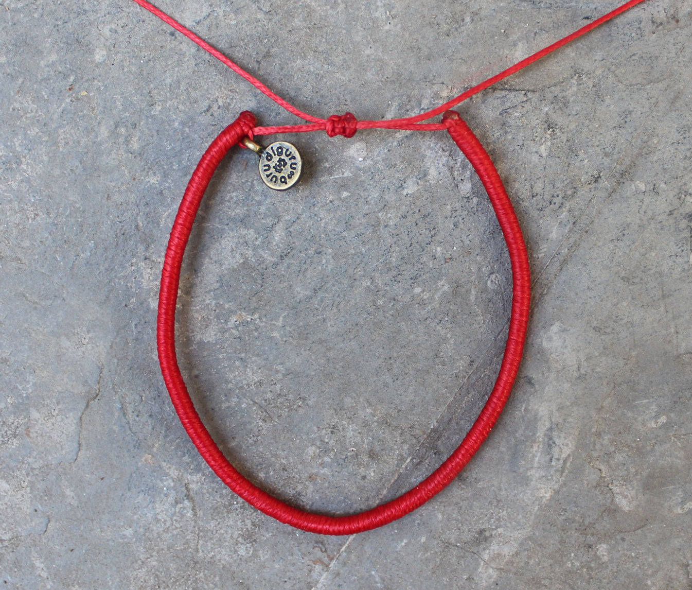 Loop Anklet/ Red