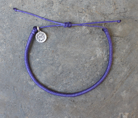 Loop Thin Bracelet / Purple