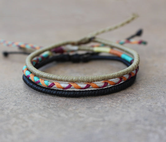 Loop 3 Thin Bracelet Set 005