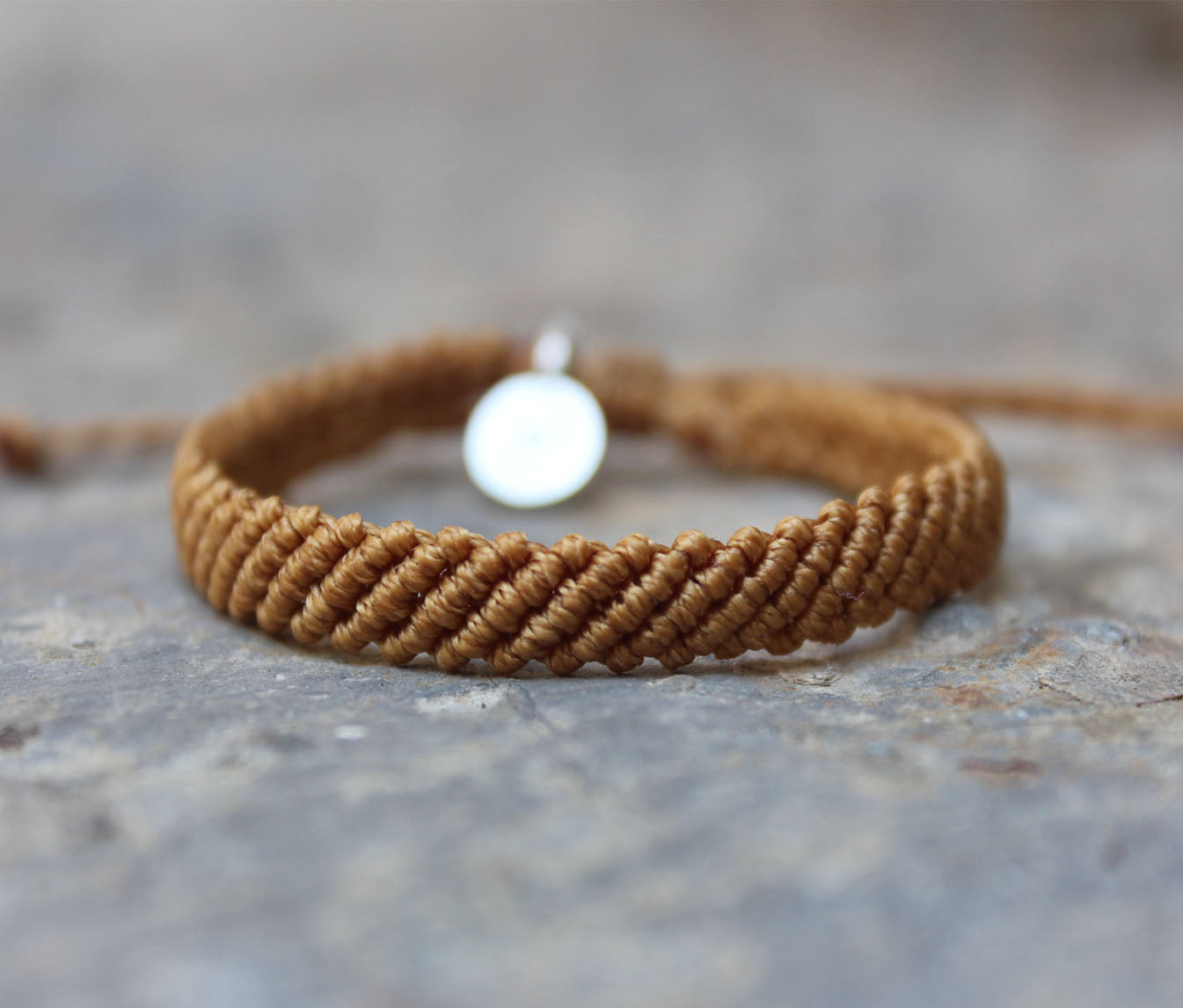 Pacifico Knitted Bracelet/ Light Brown