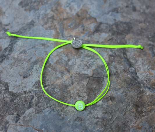 Cordas Letter Bracelet / Pistachio Green